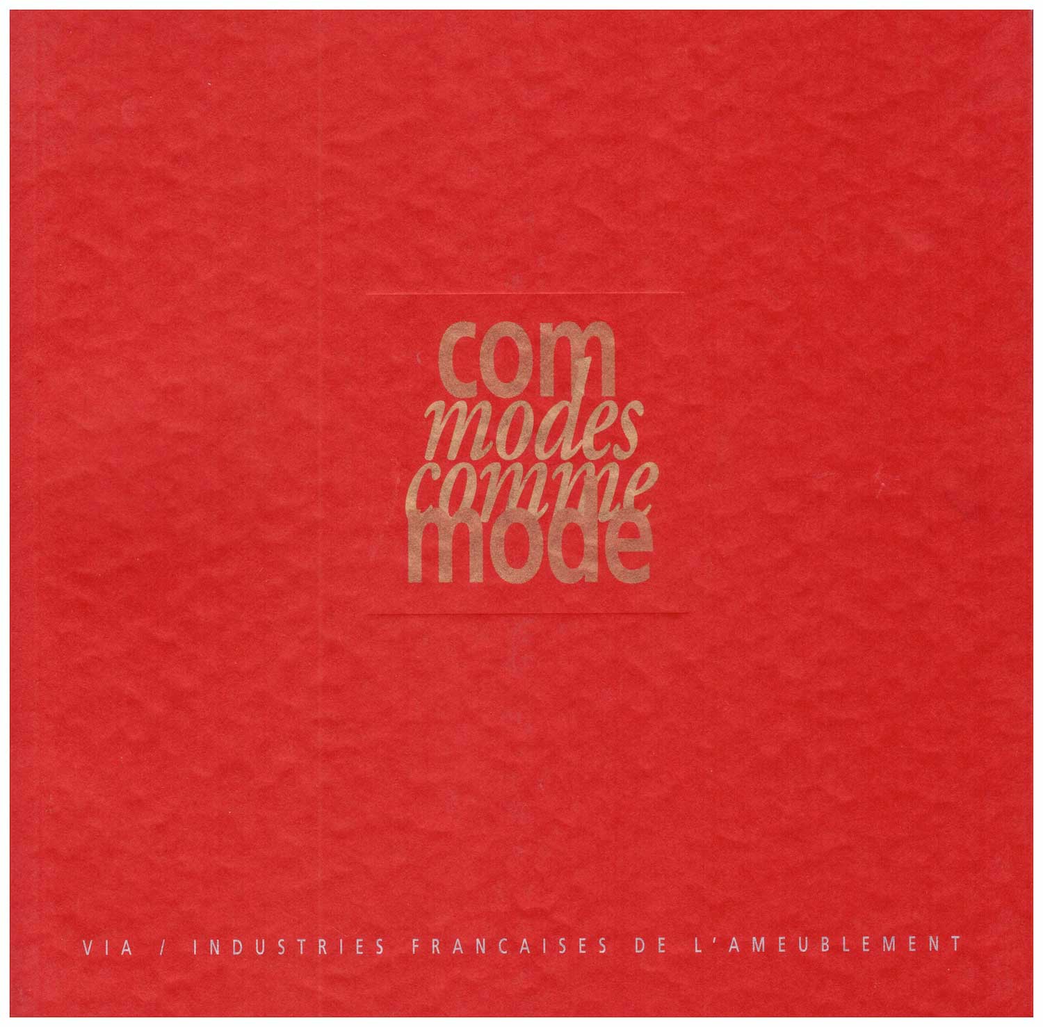 couverture catalogue commodes comme mode VIA 